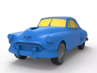 Oldsmobile 88 1949 Classic Car 3D print model