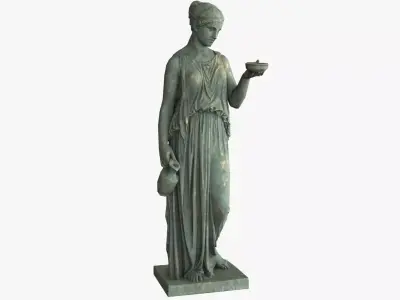 Hebe Statue - Bronze Low-poly 3D model