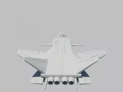 JetFighter 3 fighter jet flying in sky 3D model