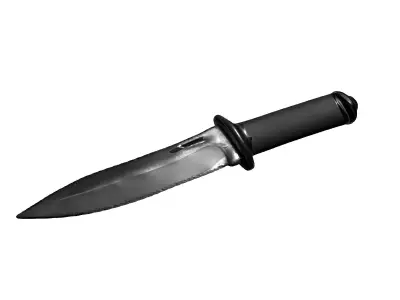 Tactical Combat Dagger Knife Low-poly 3D model