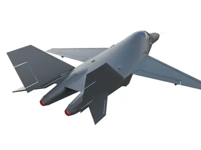 Fighter Jet Low-poly 3D model purchase