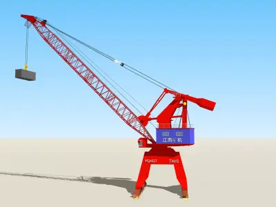  Port Crane 3D model