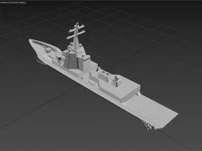 Naval Ship 3D print model