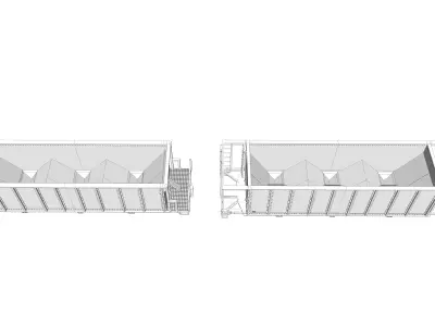 Aggregate Rock Phosphate Hoppers CSX HO 3D print model