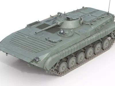 BMP 1 Infantry Fighting Vehicle Low-poly 3D model
