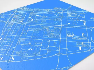 Saudi Aramco Jubail Refinery Company  3D model