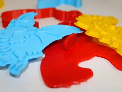 Cookie cutters Dinosaurs 3D print model