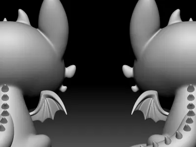 Chimuelo Dragon Chibi 040 3D print model