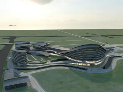 Futuristic Skyscraper 2 3D model