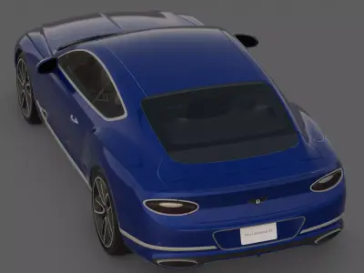 2018 Bentley Continental GT 3D Model  The Epitome of Touring 3D model