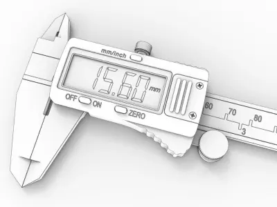 Digital Vernier Calipers 3D model purchase