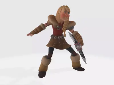 How to Train Your Dragon Astrid Pose 02 3D print model