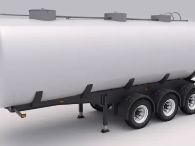Tank Trailer 3D model