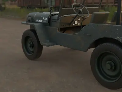 jeep millitary 3D model