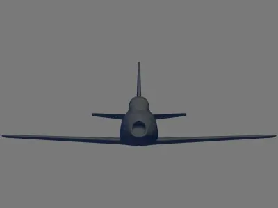 F-86F-2 Sabre 3D model