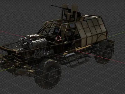 Sci fi vehicle 2 3D model