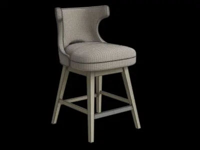37 Inch Swivel Counter Stool 3D model