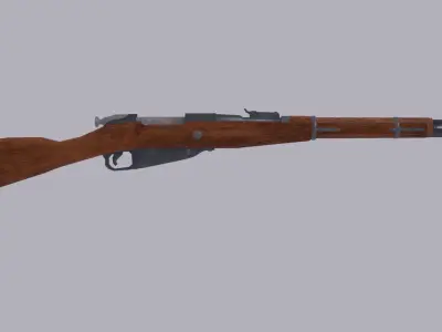 Mosin Rifle Low-poly 3D model buy