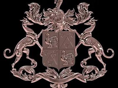 Coat of arms 3D print model