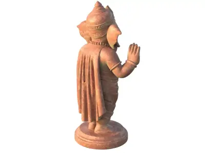 Lord Ganesha  Statue Clay Low-poly 3D model