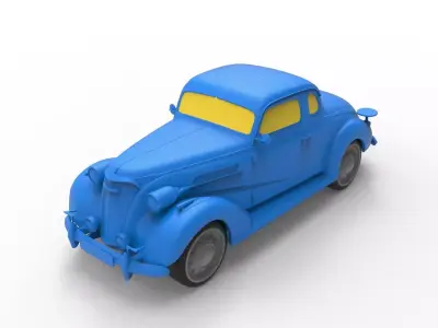 Chevrolet 1937 Classic Car 3D print model