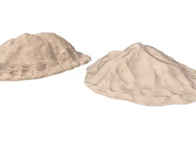 Pile of sand Low-poly 3D model purchase