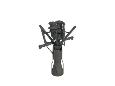 X405 Rocket engine Low-poly 3D model