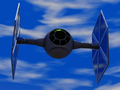 The TIE Fighter 3D model