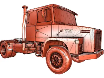 Scania L141 4x2 42 Custom Classic Truck Low-poly 3D model