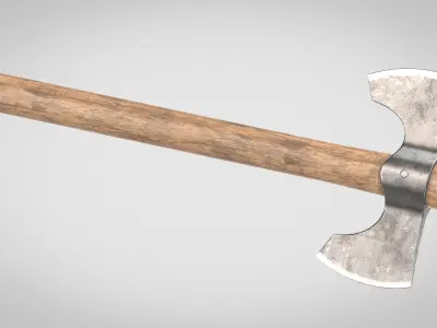 Throwing Axe Low-poly 3D model purchase