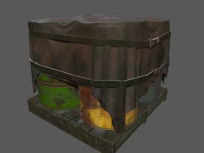 Military Material Low-poly 3D model shop