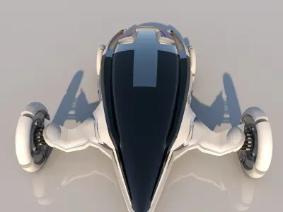 Sci fi Car Free 3D model