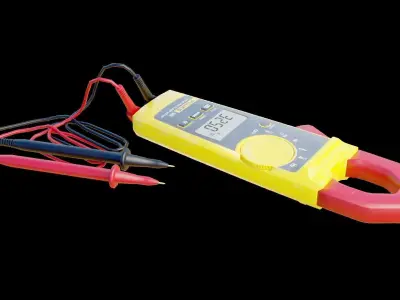 Clamp Meter Low-poly 3D model