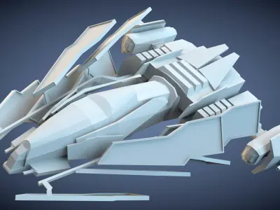 Fighter Spacecraft Free 3D model
