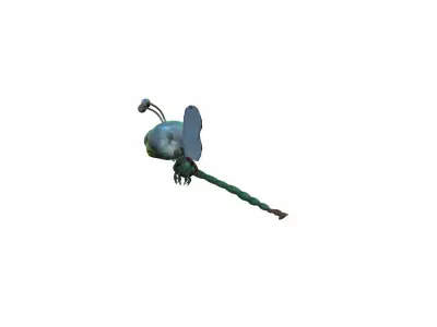 3d Model Dragonflies Are Fast-moving Insects 3D model