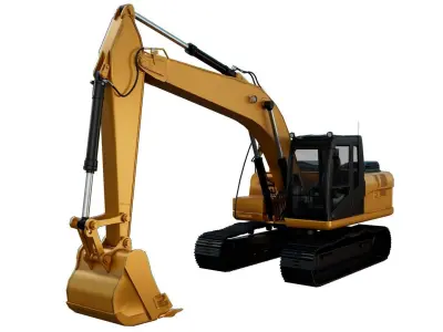 CAT 320GX Low-poly 3D model