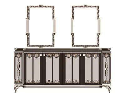 Chest of drawers 3D model 5