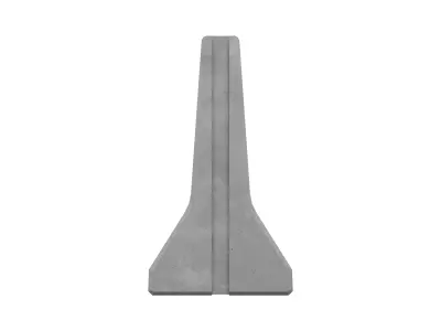 Concrete Barrier and Transition Barrier Free 3D model