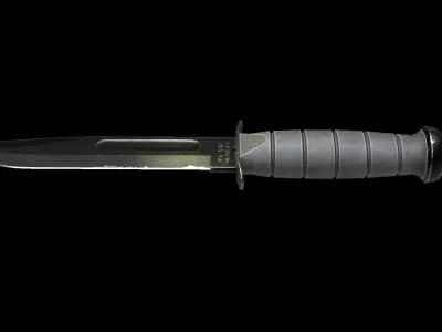 COMBAT KNIFE 3D Model Low-poly 3D model