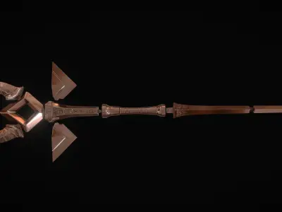 Egyptian staff - 3D printing - Cosplay 3D print model