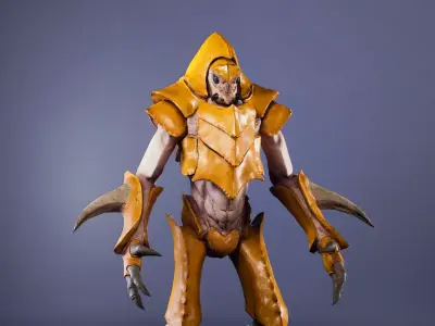 Insect creature 2 Low-poly 3D model