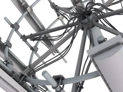 Cell Phone Tower 3D model