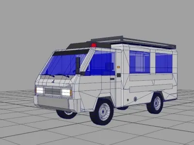 Mitsubishi L-300 Low-poly 3D model