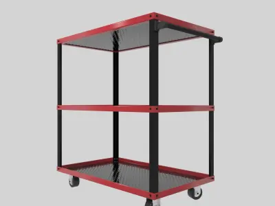 Workshop Service Trolley 4 3D model