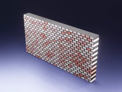Brick Wall Free 3D model