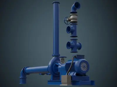 Water Pump 3 Basic 3D model
