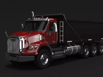 Autocar DC-64 Dump Truck 3D model