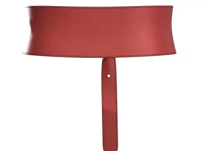 Red Tied Buckle Belt 3D model