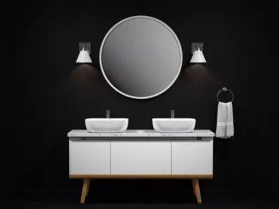 OVE Contrell 60 White 3D model