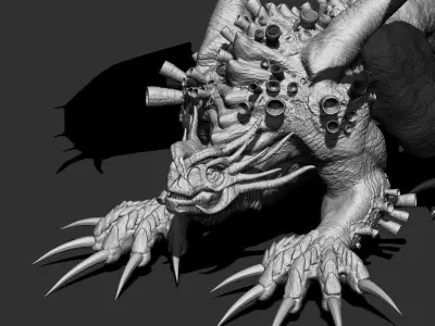 Leviathan dragon 3D model